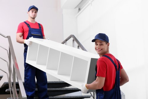 Furniture removals team planning a Knightsbridge property move