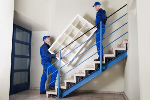 Parking and access coordination for a Knightsbridge flat removal