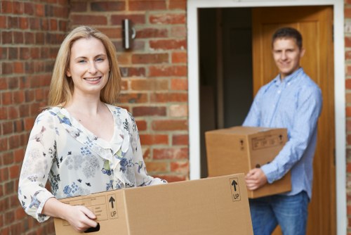 Professional removal team planning a move in Knightsbridge