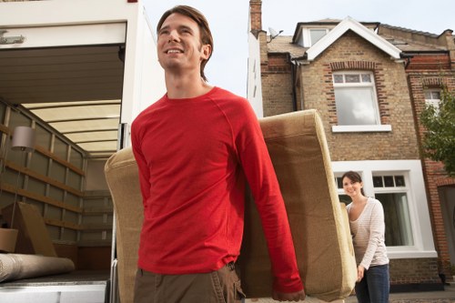 Loading and transport arrangements for an office removal in Knightsbridge