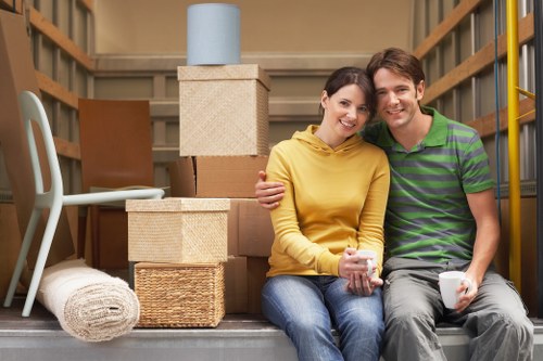 Moving team planning a home relocation in Knightsbridge