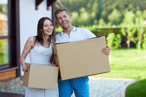 Careful furniture handling for a Knightsbridge flat move with lift access