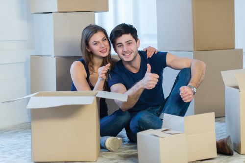 Professional moving truck ready for a central London Knightsbridge move