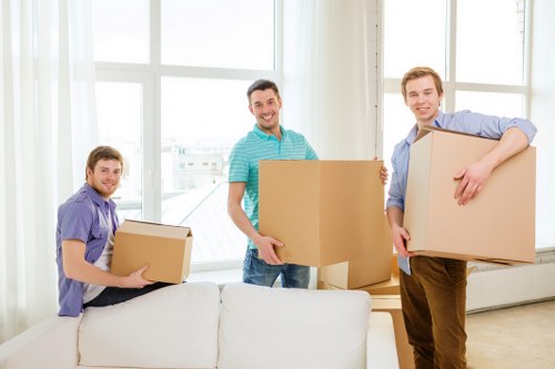 Protective wrapping and furniture handling during a Knightsbridge house move