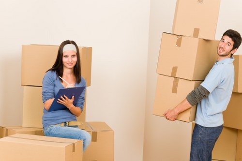 Careful furniture loading for a Knightsbridge apartment move