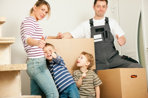 Commercial and residential removal service in a Knightsbridge apartment building